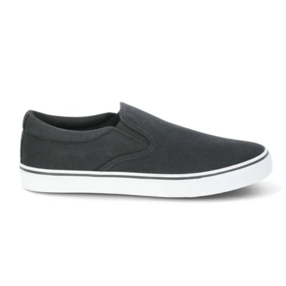 Men's No Boundaries Clinton Slip On Sneaker Size 11M, Black/White - Picture 5 of 5